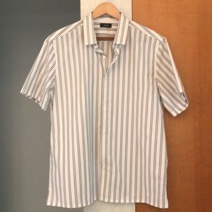 Theory Men’s button down shirt short sleeved